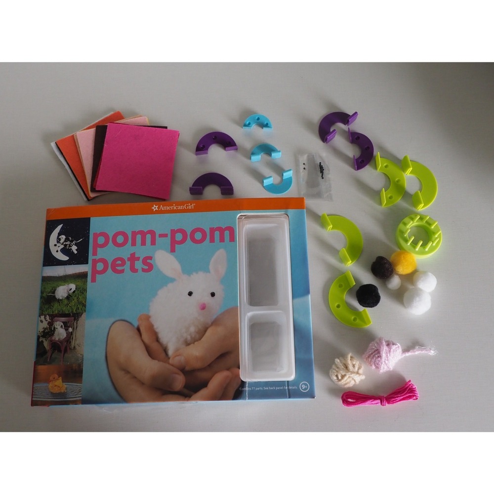 American Girl Pom-Pom Pets Multicolor DIY Craft Kit *incomplete*